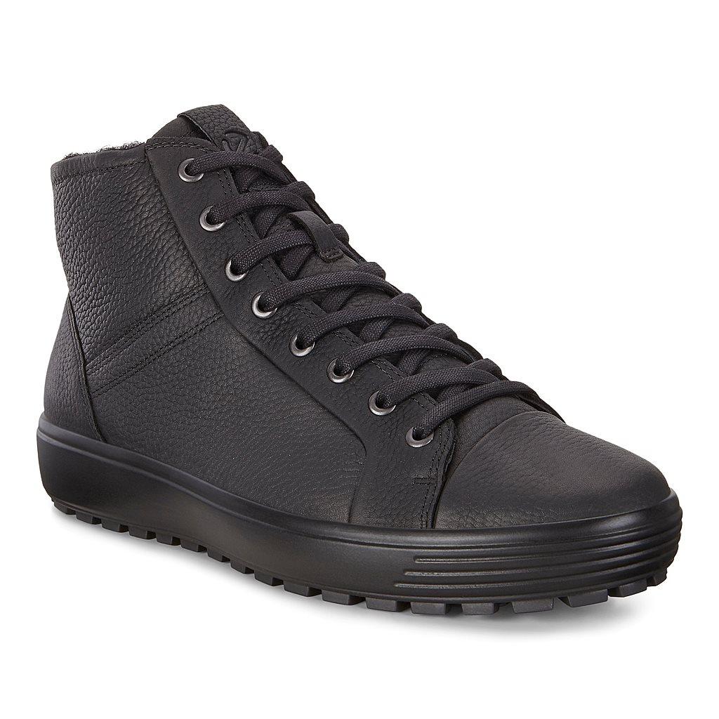 Ecco Soft 7 Tred Mens Sneakers Boots In Black - India AEU-718625